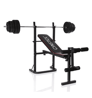 Gymstick Weight Bench with 40 kg set 