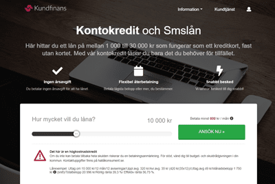Kundfinans Screenshot