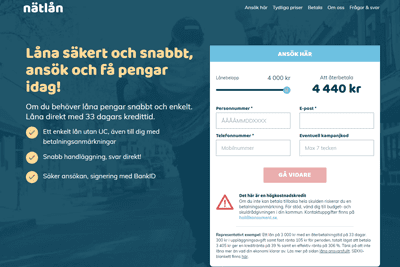 Nätlån Screenshot