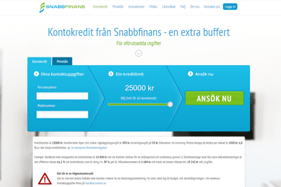 Snabbfinans Screenshot