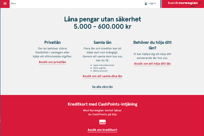Bank Norwegian Screenshot