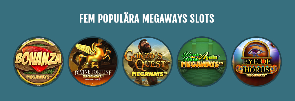 Fem populära Megaways slots