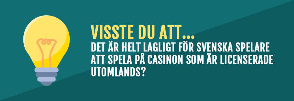 Lagligt att spela på utländska casinon