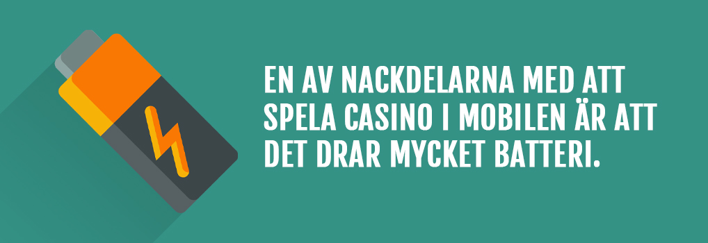 Nackdelar med mobilecasino