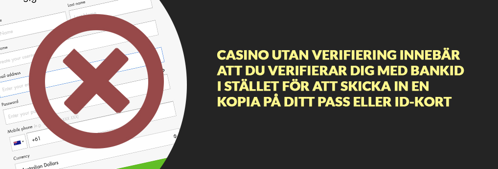 Definition av begreppet casino utan verifiering