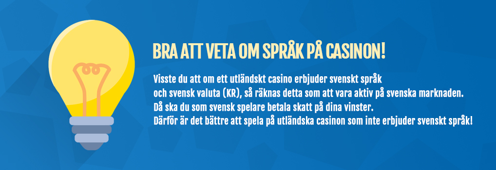 Bra att veta om språk på utländska casinon