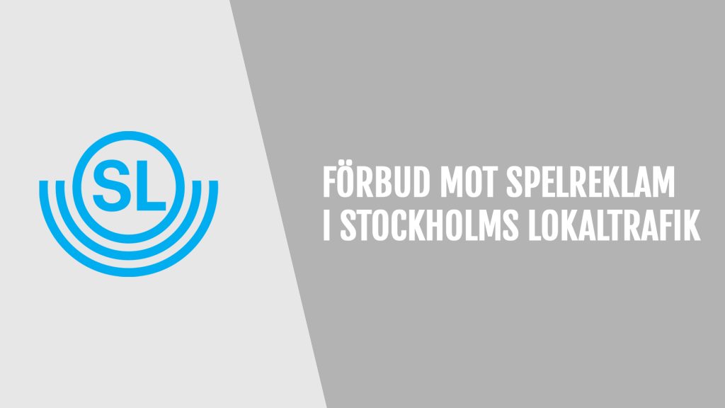 Förbud mot spelreklam i Stockholms lokaltrafik